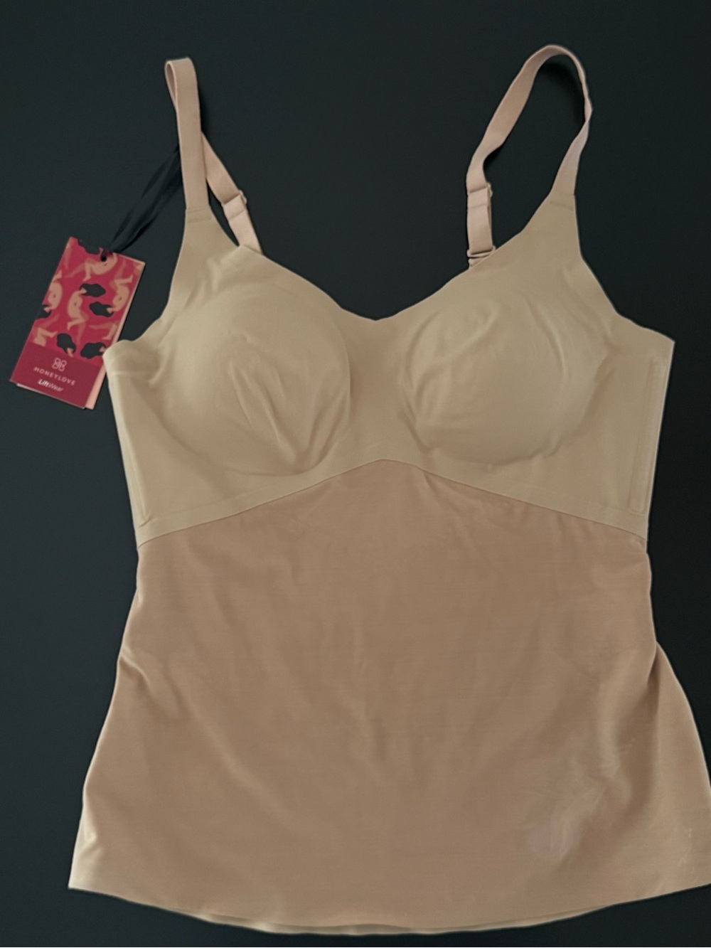 Honeylove LiftWear Cami Shapewear Tank Nude Size M NWT